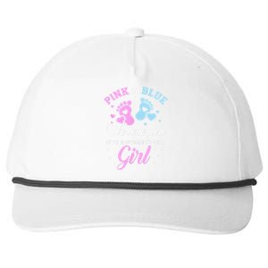 Gender Reveal Pink Or Blue Love You But Awesome If Were Snapback Five-Panel Rope Hat