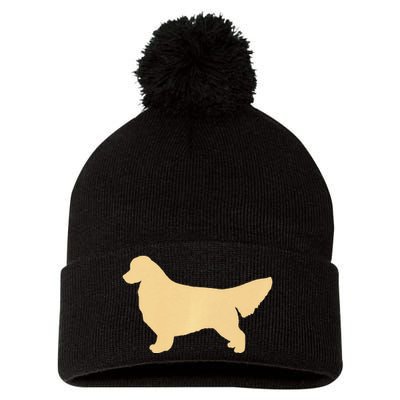 Golden Retriever Premium Pom Pom 12in Knit Beanie