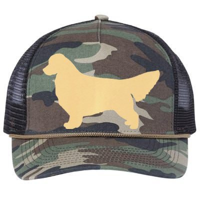 Golden Retriever Premium Retro Rope Trucker Hat Cap