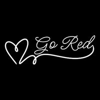 Go Red Pulse Heart Disease Awareness Cropped Pullover Crew