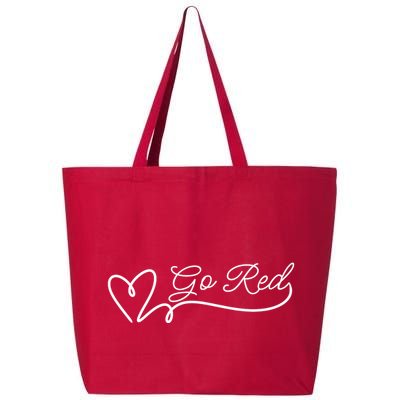 Go Red Pulse Heart Disease Awareness 25L Jumbo Tote
