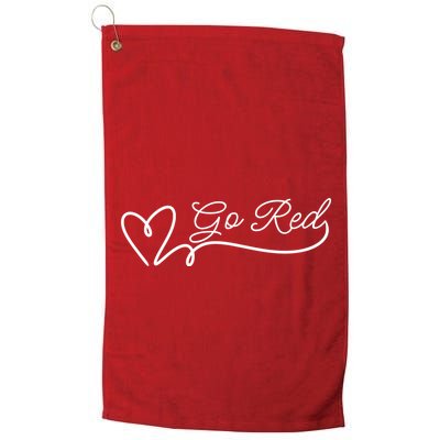 Go Red Pulse Heart Disease Awareness Golf Towel