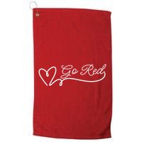 Go Red Pulse Heart Disease Awareness Golf Towel