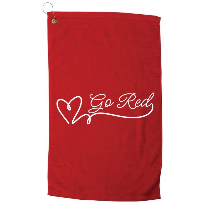 Go Red Pulse Heart Disease Awareness Golf Towel