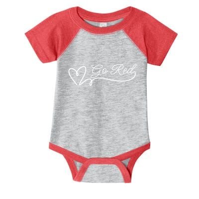 Go Red Pulse Heart Disease Awareness Infant Baby Jersey Bodysuit