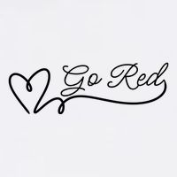 Go Red Pulse Heart Disease Awareness Garment-Dyed Sweatshirt