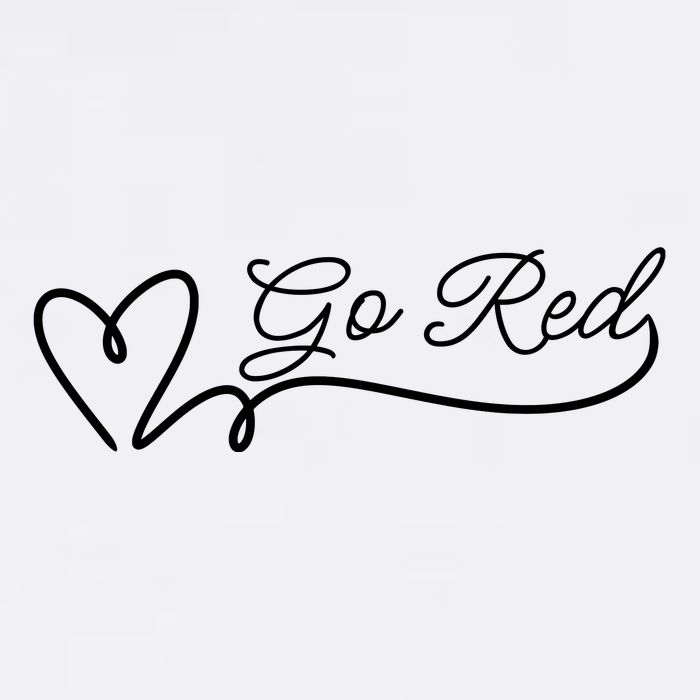 Go Red Pulse Heart Disease Awareness Garment-Dyed Sweatshirt
