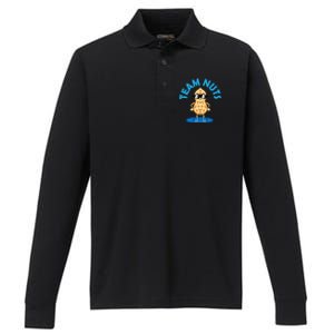 Gender Reveal Party Team Nuts Performance Long Sleeve Polo