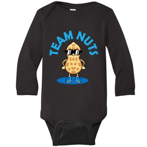 Gender Reveal Party Team Nuts Baby Long Sleeve Bodysuit