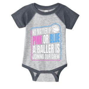 Gender Reveal Party Quote For A Basketball Player Infant Baby Jersey Bodysuit