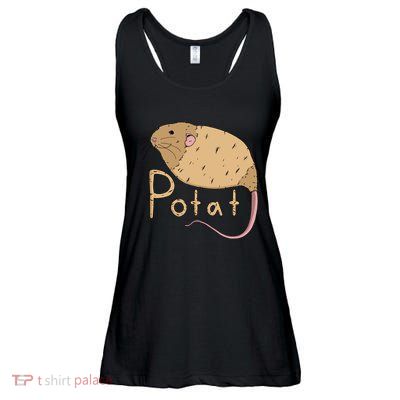 Grumpy Rat Potat Ladies Essential Flowy Tank
