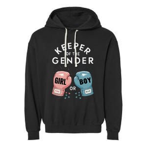 Gender Reveal Party Keeper Of Gender Boxing Garment-Dyed Fleece Hoodie