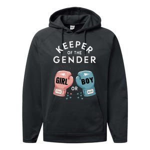 Gender Reveal Party Keeper Of Gender Boxing Performance Fleece Hoodie