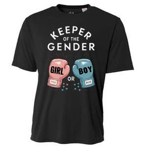 Gender Reveal Party Keeper Of Gender Boxing Cooling Performance Crew T-Shirt