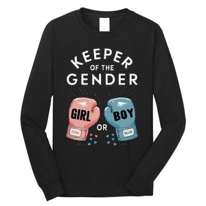 Gender Reveal Party Keeper Of Gender Boxing Long Sleeve Shirt