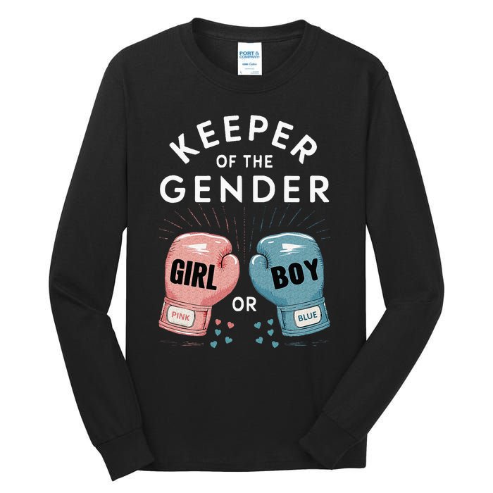 Gender Reveal Party Keeper Of Gender Boxing Tall Long Sleeve T-Shirt