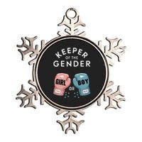 Gender Reveal Party Keeper Of Gender Boxing Metallic Star Ornament