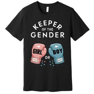 Gender Reveal Party Keeper Of Gender Boxing Premium T-Shirt