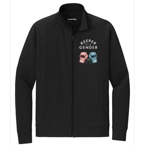 Gender Reveal Party Keeper Of Gender Boxing Stretch Full-Zip Cadet Jacket