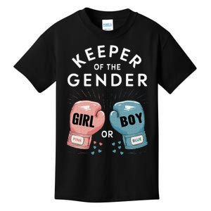 Gender Reveal Party Keeper Of Gender Boxing Kids T-Shirt