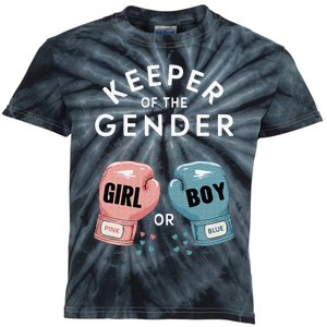 Gender Reveal Party Keeper Of Gender Boxing Kids Tie-Dye T-Shirt