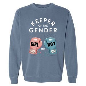 Gender Reveal Party Keeper Of Gender Boxing Garment-Dyed Sweatshirt