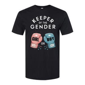 Gender Reveal Party Keeper Of Gender Boxing Softstyle CVC T-Shirt