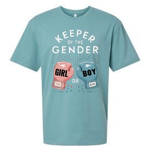 Gender Reveal Party Keeper Of Gender Boxing Sueded Cloud Jersey T-Shirt