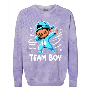 Gender Reveal Party Team Boy Baby Announcement Colorblast Crewneck Sweatshirt