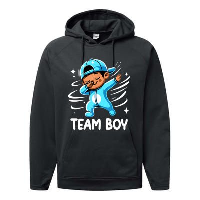 Gender Reveal Party Team Boy Baby Announcement Performance Fleece Hoodie