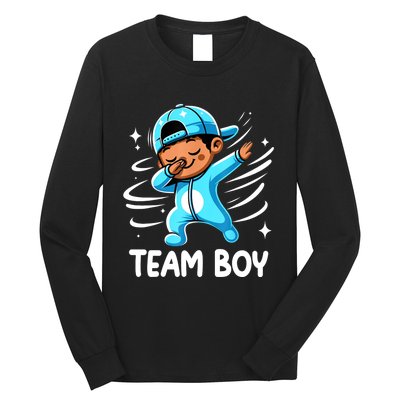 Gender Reveal Party Team Boy Baby Announcement Long Sleeve Shirt