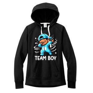 Gender Reveal Party Team Boy Baby Announcement Women's Fleece Hoodie