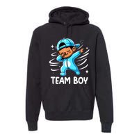 Gender Reveal Party Team Boy Baby Announcement Premium Hoodie