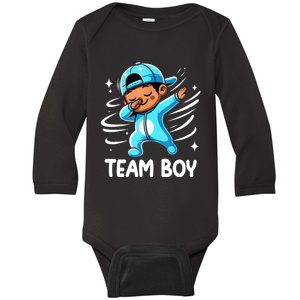 Gender Reveal Party Team Boy Baby Announcement Baby Long Sleeve Bodysuit