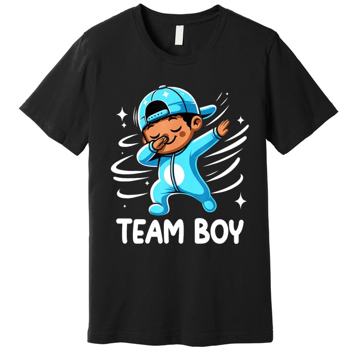 Gender Reveal Party Team Boy Baby Announcement Premium T-Shirt