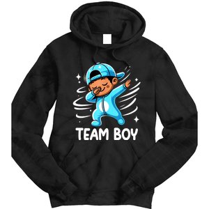 Gender Reveal Party Team Boy Baby Announcement Tie Dye Hoodie