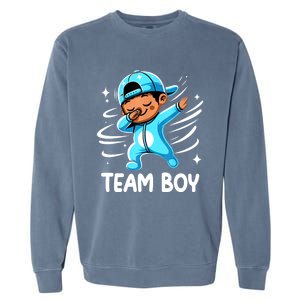 Gender Reveal Party Team Boy Baby Announcement Garment-Dyed Sweatshirt