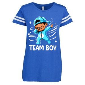 Gender Reveal Party Team Boy Baby Announcement Enza Ladies Jersey Football T-Shirt