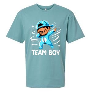 Gender Reveal Party Team Boy Baby Announcement Sueded Cloud Jersey T-Shirt