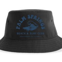 Groovy Retro Palm Springs Beach Surf Club Summer Vacations Sustainable Bucket Hat