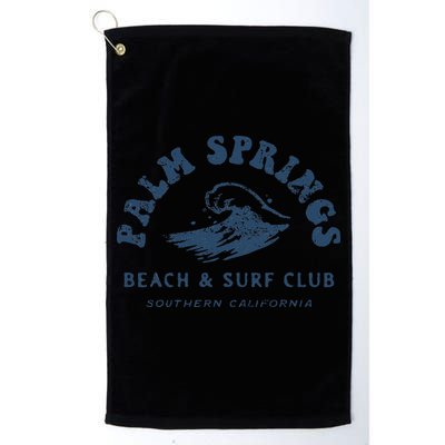 Groovy Retro Palm Springs Beach Surf Club Summer Vacations Golf Towel