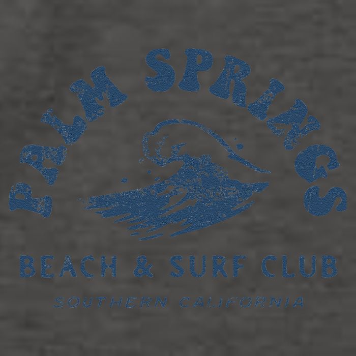 Groovy Retro Palm Springs Beach Surf Club Summer Vacations Vector Backpack