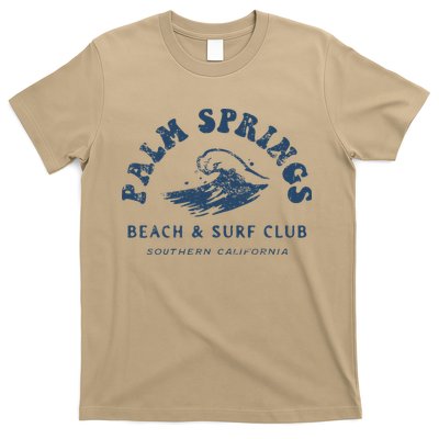 Groovy Retro Palm Springs Beach Surf Club Summer Vacations T-Shirt