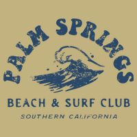 Groovy Retro Palm Springs Beach Surf Club Summer Vacations T-Shirt