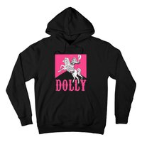 Girl Retro Personalized Dolly Cowgirl First Name Hoodie