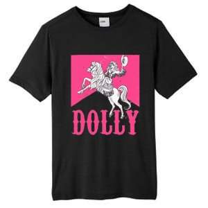 Girl Retro Personalized Dolly Cowgirl First Name Tall Fusion ChromaSoft Performance T-Shirt