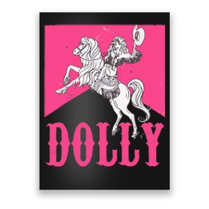 Girl Retro Personalized Dolly Cowgirl First Name Poster