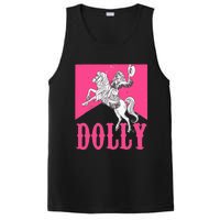 Girl Retro Personalized Dolly Cowgirl First Name PosiCharge Competitor Tank