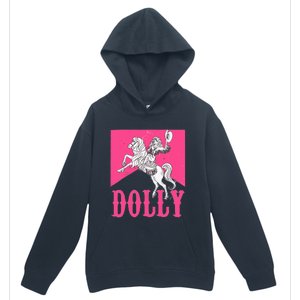 Girl Retro Personalized Dolly Cowgirl First Name Urban Pullover Hoodie