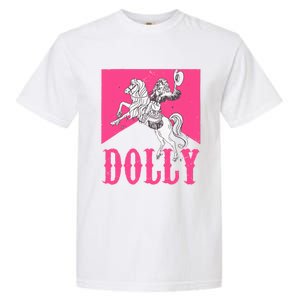 Girl Retro Personalized Dolly Cowgirl First Name Garment-Dyed Heavyweight T-Shirt